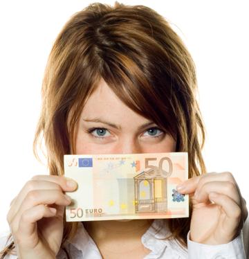 gagner de l'argent - femme 50 euros